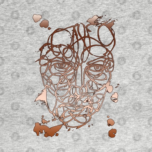 Abstract Face Lineart by badlydrawnbabe